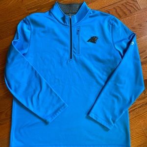 Men’s Carolina Panthers pullover size XL. Half zip